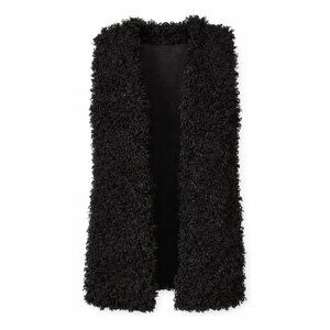 NWT VERTIGO Teddy Bear Black Vest Size XS